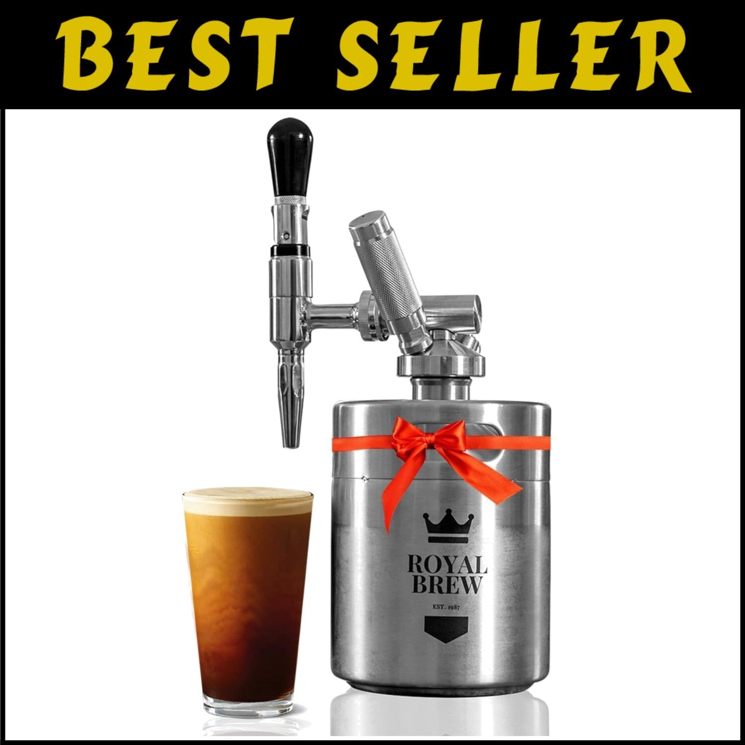 The Original Nitro Cold Brew Coffee Maker - Stainless 64oz Keg & Accessories Kit