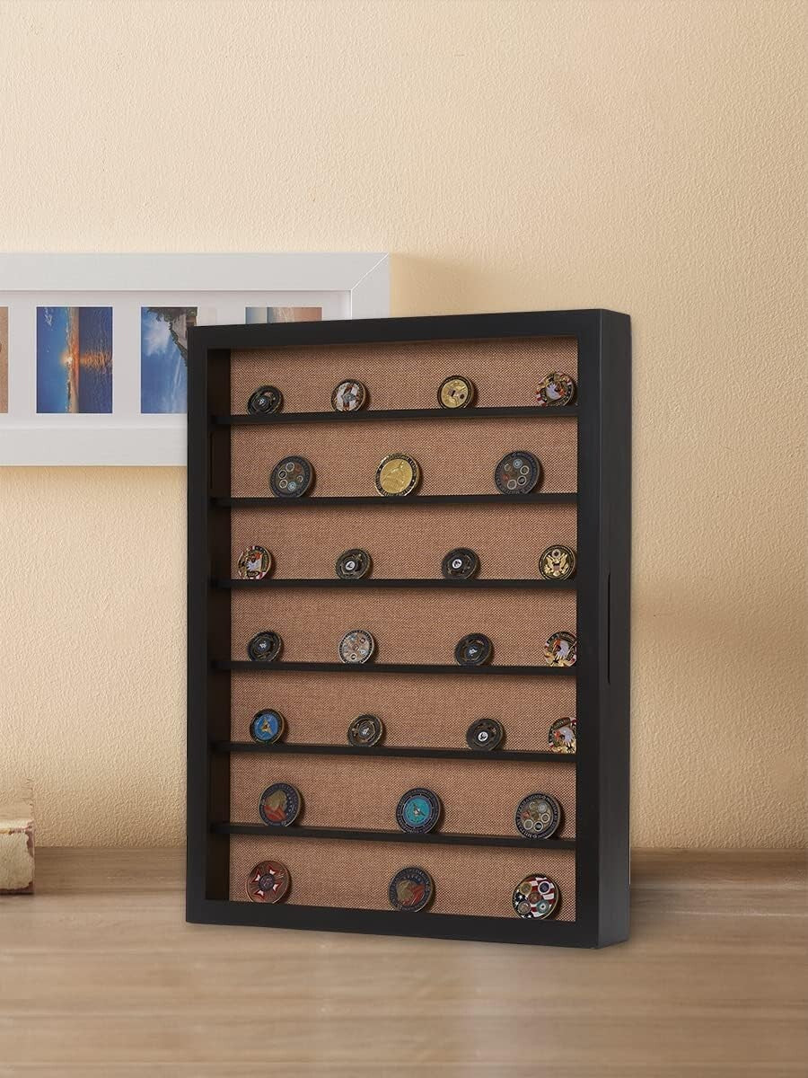 Elegant Extra Large Shadow Box with Adjustable Shelves for Collectibles Display