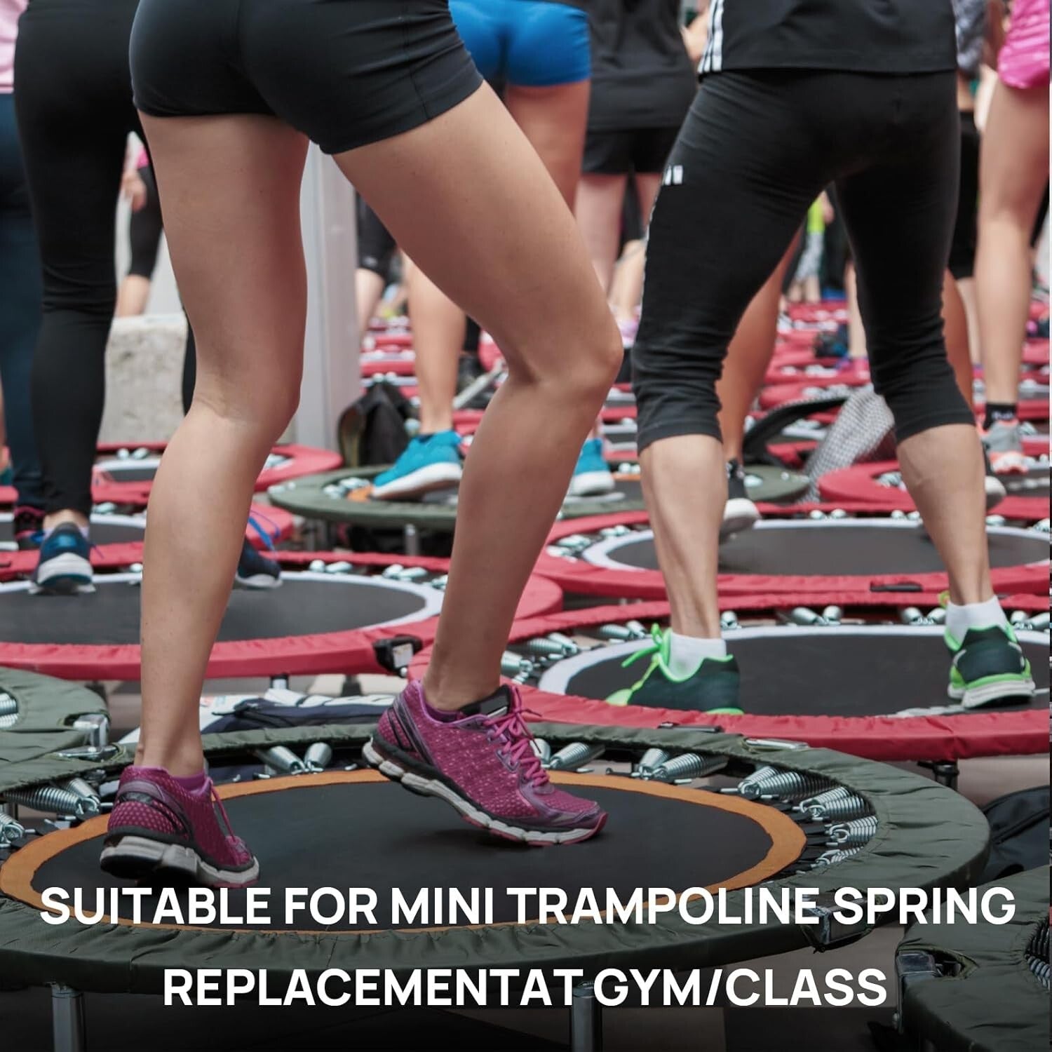 Durable 72 Stainless Steel Trampoline Springs - 5.5 Inch with T-Hook Accessory