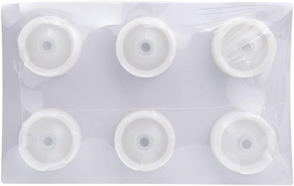 FIFO 32 oz Condiment Squeeze Bottle Set - 6 Clear Precision Dispensing Bottles