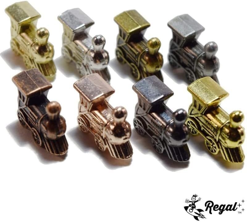 Ideal Gift: Mexican Train Double 15 Dominoes Set with Metal Trains - 2-8 Players