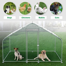 Load image into Gallery viewer, Large Metal Animal Run 10'Lx6.6'W - Perfect for Chickens, Rabbits, and More!