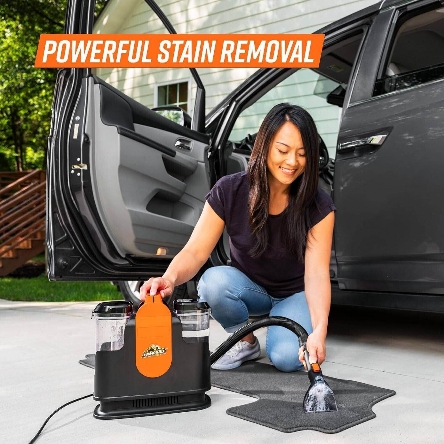 Effortless 0901 Upholstery Cleaner with Accessories - Ideal for Cars and Couches