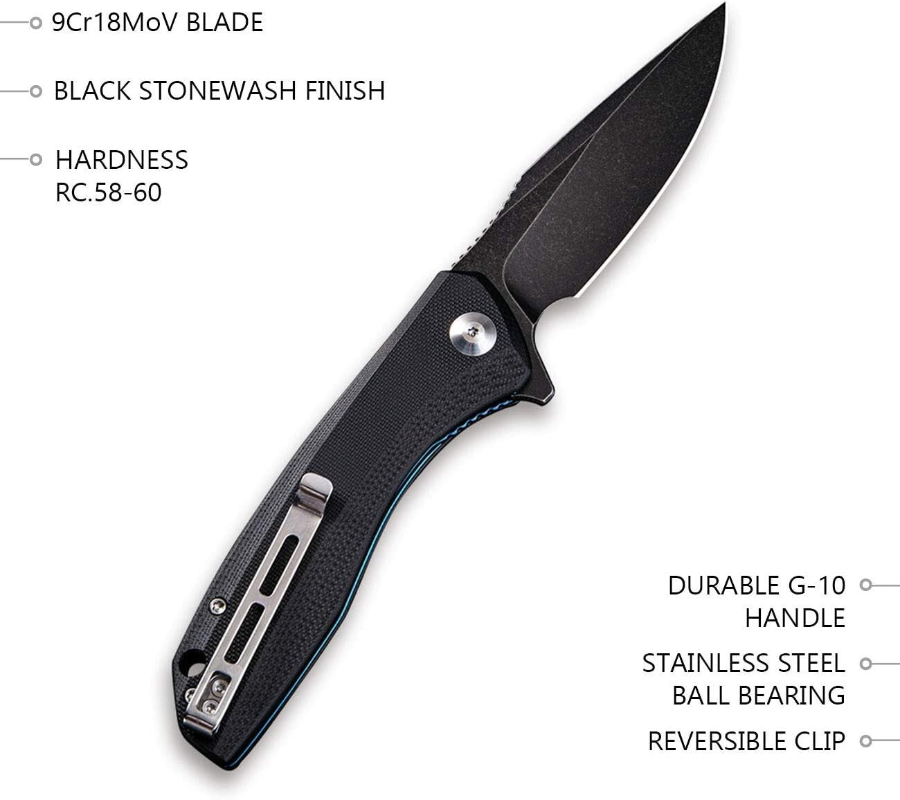Durable Outdoor Folding Knife 3.5” Blade – Lightweight and Water-Resistant