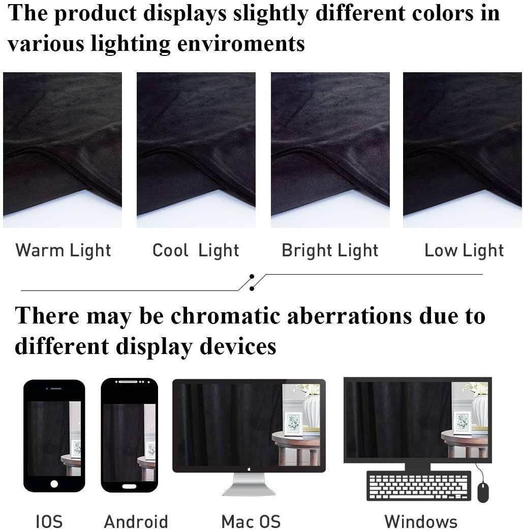 Elegant Black Velvet Blackout Curtains 52W x 132L - Stylish Thermal Insulation