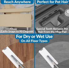 Load image into Gallery viewer, Eco-Friendly Reusable Microfiber Mop Set with 360° Rotation for Deep Cleaning
