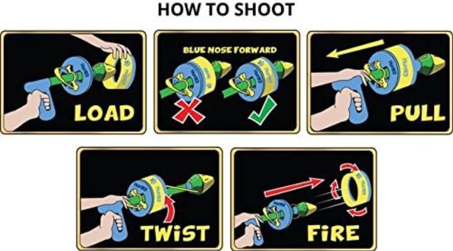 Quickly Exercise Your Dog: Value Pack Flying Ring Launcher & 6 EVA Foam Rings