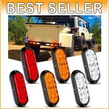 Load image into Gallery viewer, Universal Fit Waterproof Trailer Lights - 6-Inch LED Rear Signal Package