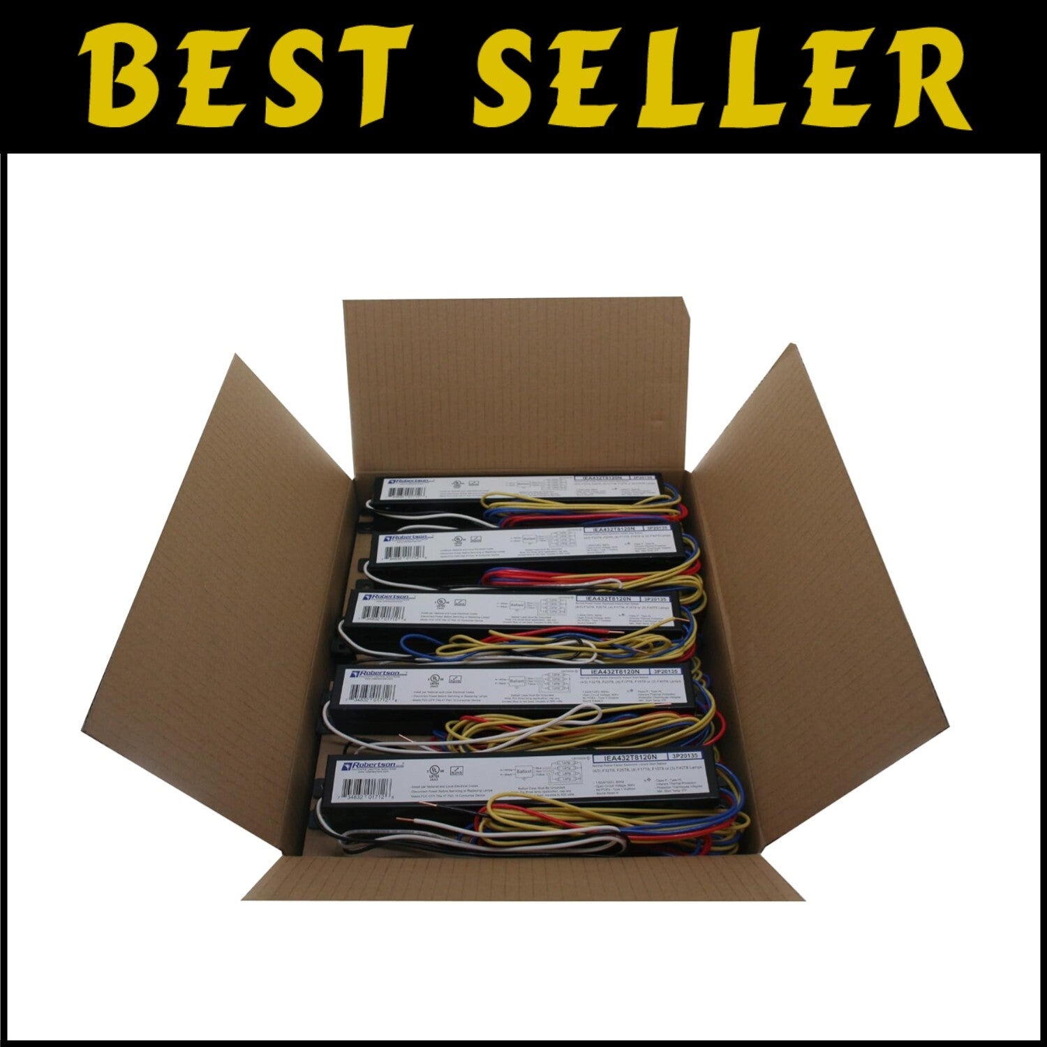 High-Efficiency Robertson Electronic Ballast for 3/4 T8 Lamps - Instant Start