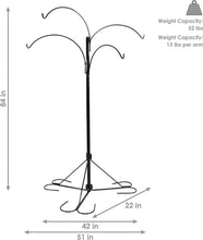 Load image into Gallery viewer, Versatile 4-Arm Hanging Plant Stand - Adjustable Hooks for Indoor &amp; Outdoor Use