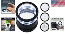 Load image into Gallery viewer, Multi-Scale 10x Loupe with Illumination &amp; Stylish Leather Case - Travel Friendly