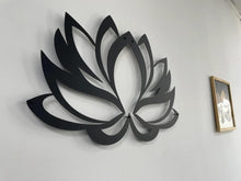Load image into Gallery viewer, Contemporary Lotus Flower Metal Decor - 18" x 12" - Perfect for Home &amp; Office