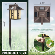 Load image into Gallery viewer, Elegant Japanese Solar Lights - 4 Pack Waterproof Pathway Garden Illumination