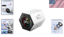Load image into Gallery viewer, Versatile Hexagon Productivity Timer - 6 Preset Times &amp; Custom Options - Gray