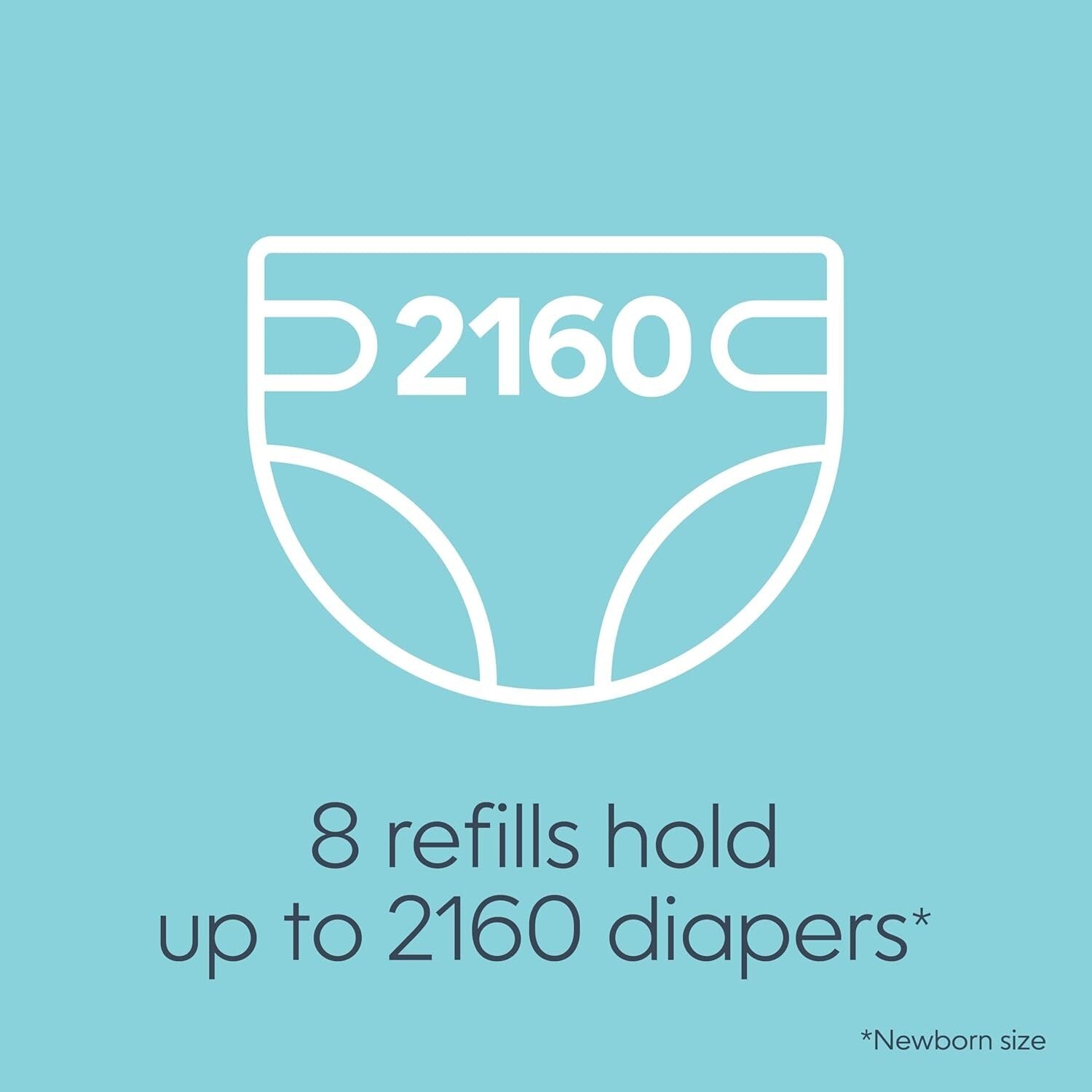 Discreet 270 Count Diaper Pail Refills - Unscented with Antimicrobial Protection