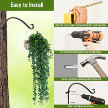 Load image into Gallery viewer, Stylish C Shape 2-Pack Outdoor Hooks – 70 lbs Capacity for Planters &amp; Lanterns