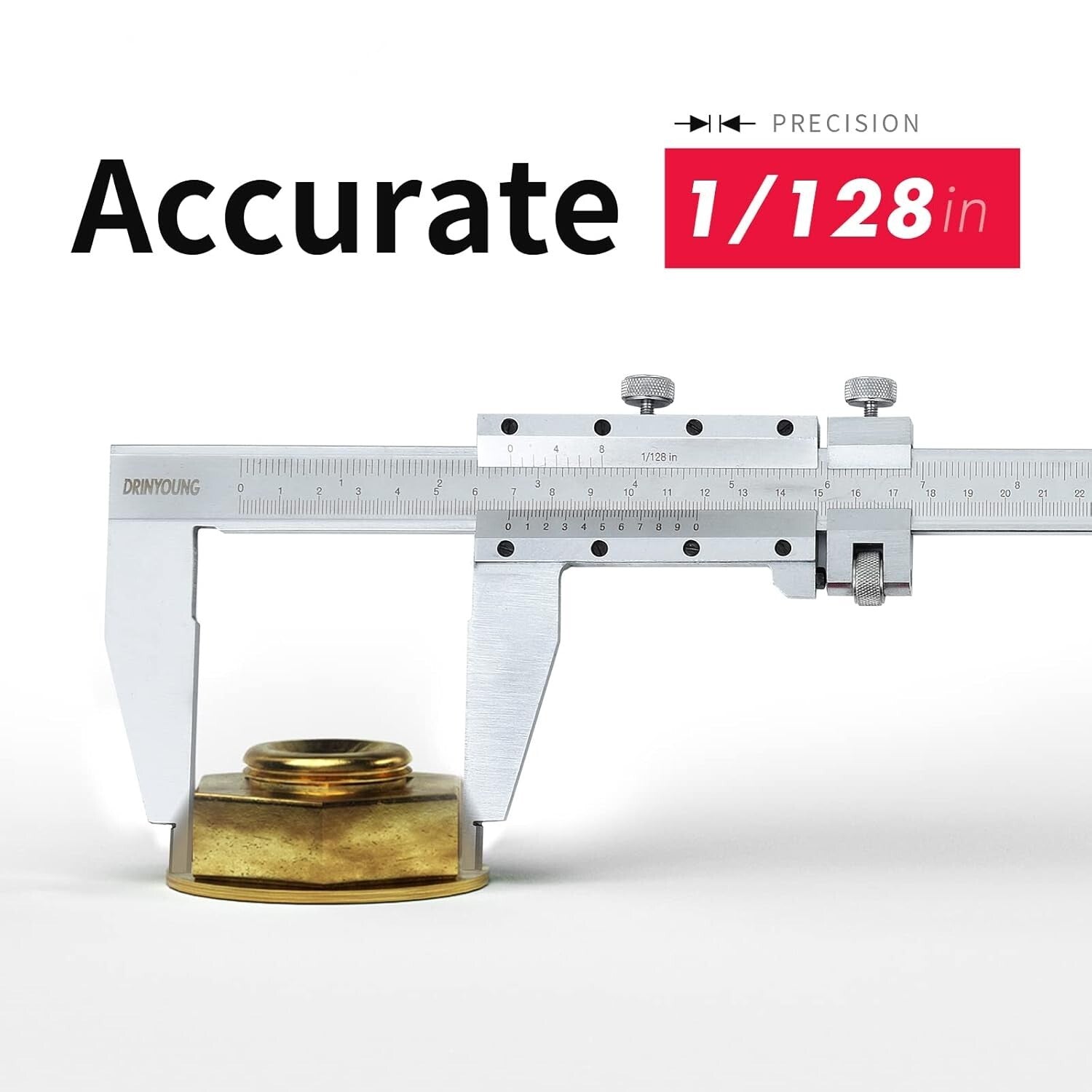 0-24" Stainless Steel Caliper with 0.05mm Graduation for Accurate Measurements