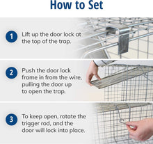 Load image into Gallery viewer, Professional Quality 1-Door Humane Animal Trap - Safe for Cats, Raccoons &amp; More