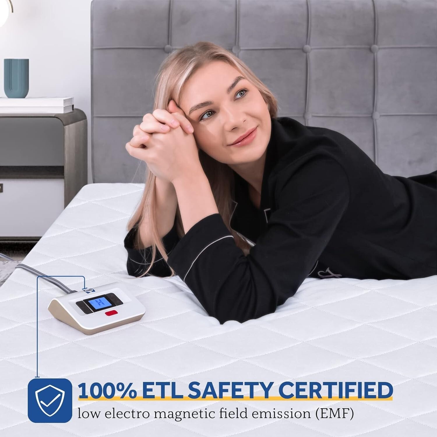 Premium Waterproof Heated Mattress Pad - Dual Control & 12 Hour Auto Shut Off