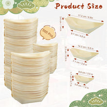 Load image into Gallery viewer, Versatile 500 Count Bamboo Plates - Perfect Boat Plates for Catering &amp; Parties