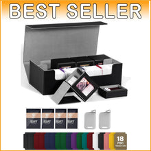 Load image into Gallery viewer, Waterproof Large Card Deck Case with Magnetic Closure &amp; Mini Commander Boxes