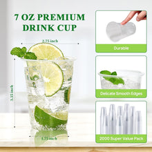 Load image into Gallery viewer, BPA-Free 7 OZ Plastic Party Cups - 2000 Count for Effortless Entertaining