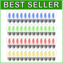 Load image into Gallery viewer, Brighten Your Outdoors with 48-Piece S14 LED String Lights - Multicolor Magic