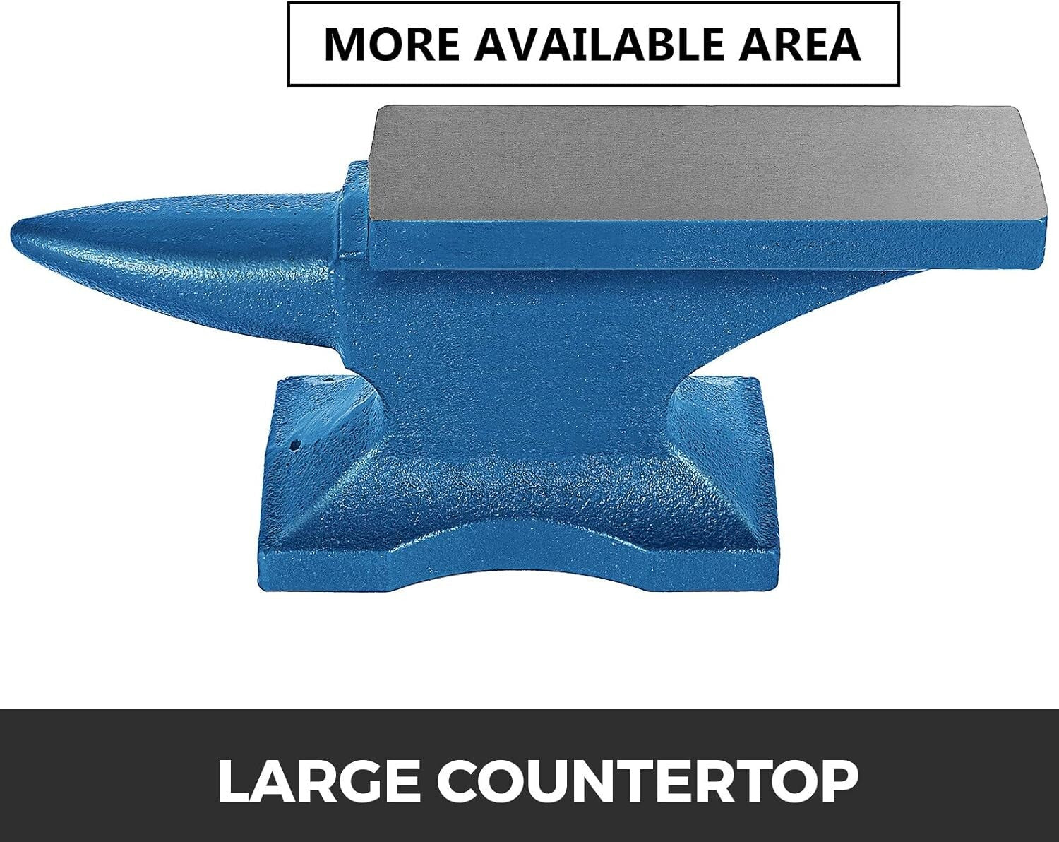 7 X 5 High-Strength Cast Iron Anvil with Rounded Horn for Versatile Metalworking