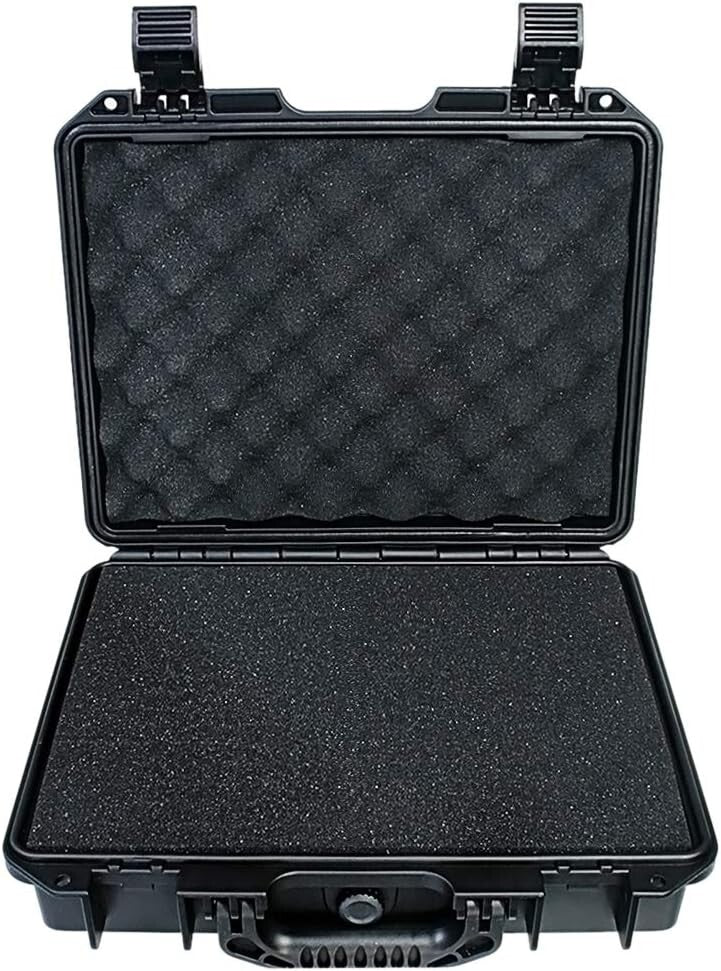 Waterproof Hard Case with Custom Foam Insert - 14x12in for Gear Protection
