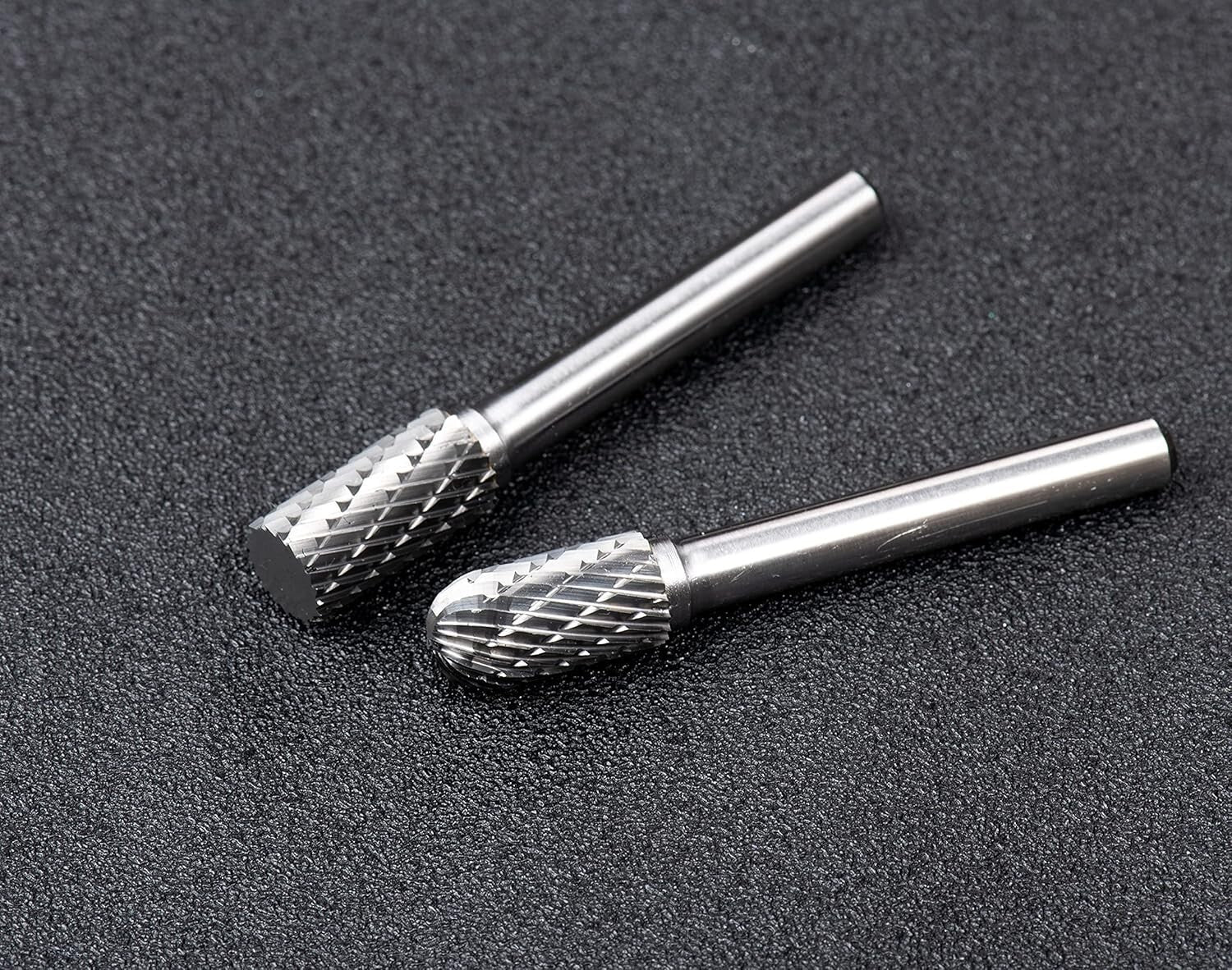 10-Piece Double Cut Carbide Burr Set for Precision Metal Carving - 1/4" Shank