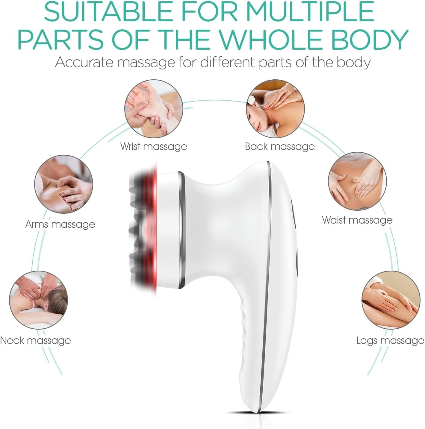 Rechargeable Electric Massage Machine for Body Sculpting - Waterproof & Portable