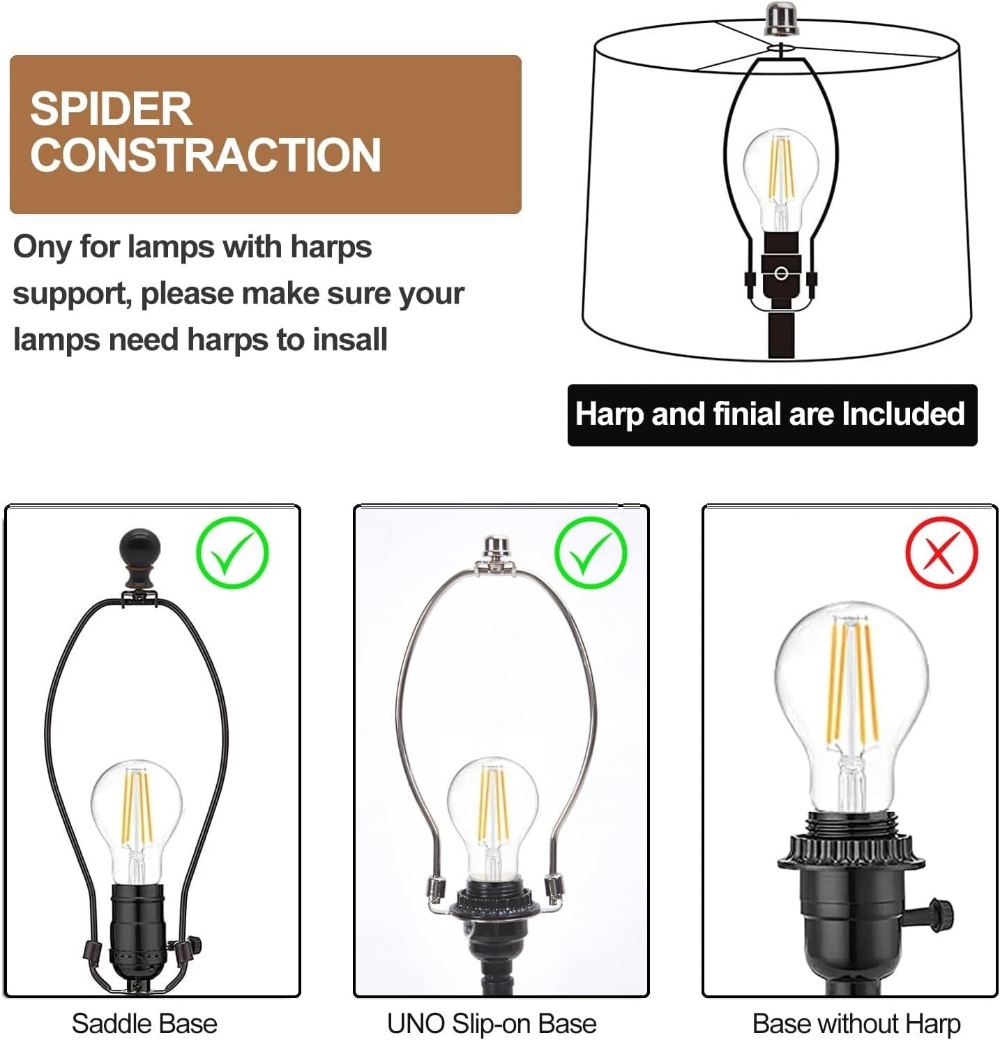 Elegant Lampshades Set of 2 with Floral Design - Ideal for Table & Floor Lamps