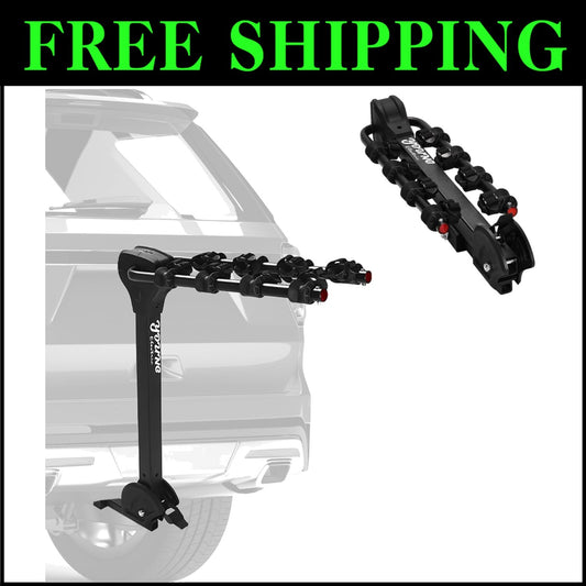 4-Bike Tilting Hitch Carrier with Convenient Pedal - For All Your Adventures