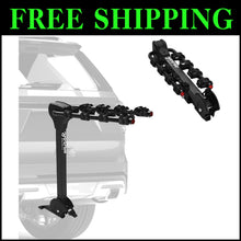 Load image into Gallery viewer, 4-Bike Tilting Hitch Carrier with Convenient Pedal - For All Your Adventures