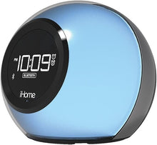 Load image into Gallery viewer, Stylish Dual Alarm Clock Radio with Bluetooth Speaker and Mood Light - Portable