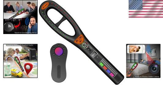 Rechargeable Camera Scanner - High Sensitivity Bug Detection for Home & Hotel