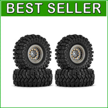 Load image into Gallery viewer, Precision-Machined 1.0 Beadlock Wheel Tire Set for Superior Crawler Stability