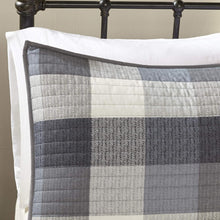 Load image into Gallery viewer, Cozy Buffalo Plaid Reversible Quilt Set with Decor Pillows - Full/Queen 6-Piece