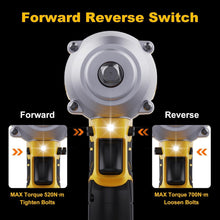 Load image into Gallery viewer, Versatile Electric Impact Wrench with LED Light and Tool Box - 1/2 inch Drive