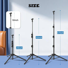 Load image into Gallery viewer, Height Adjustable Microphone Boom Stand Set - Perfect for Singing &amp; Lectures