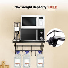 Load image into Gallery viewer, Powder Coated Wall Pot Rack 31.5 Inch with S-Hooks - Perfect for Small Kitchens