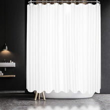 Load image into Gallery viewer, Waffle Weave Clawfoot Tub Shower Curtain 180x84 - Luxury Water Repellent Design