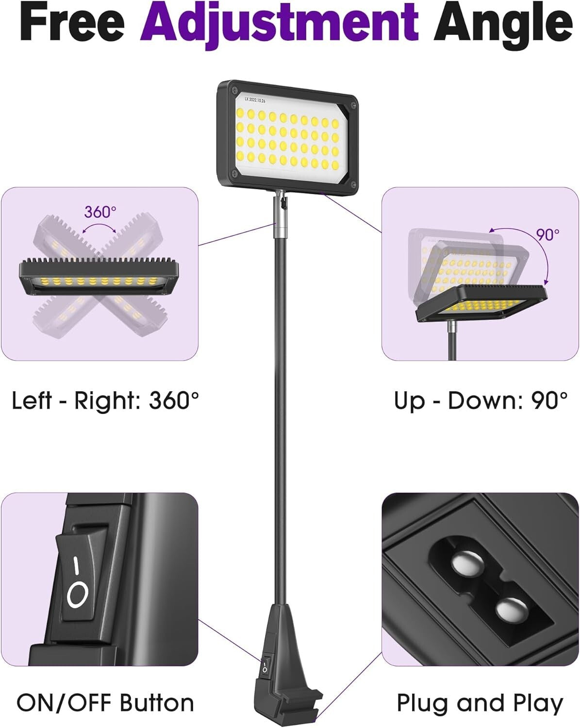 Adjustable COB LED Lighting: 2-Pack 20W Display Lights for Effective Trade Shows