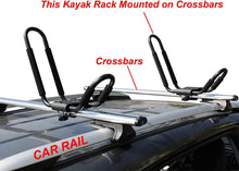 Load image into Gallery viewer, Space-Saving Dual Kayak Roof Racks with Straps - Compatible with SUVs &amp; Trucks