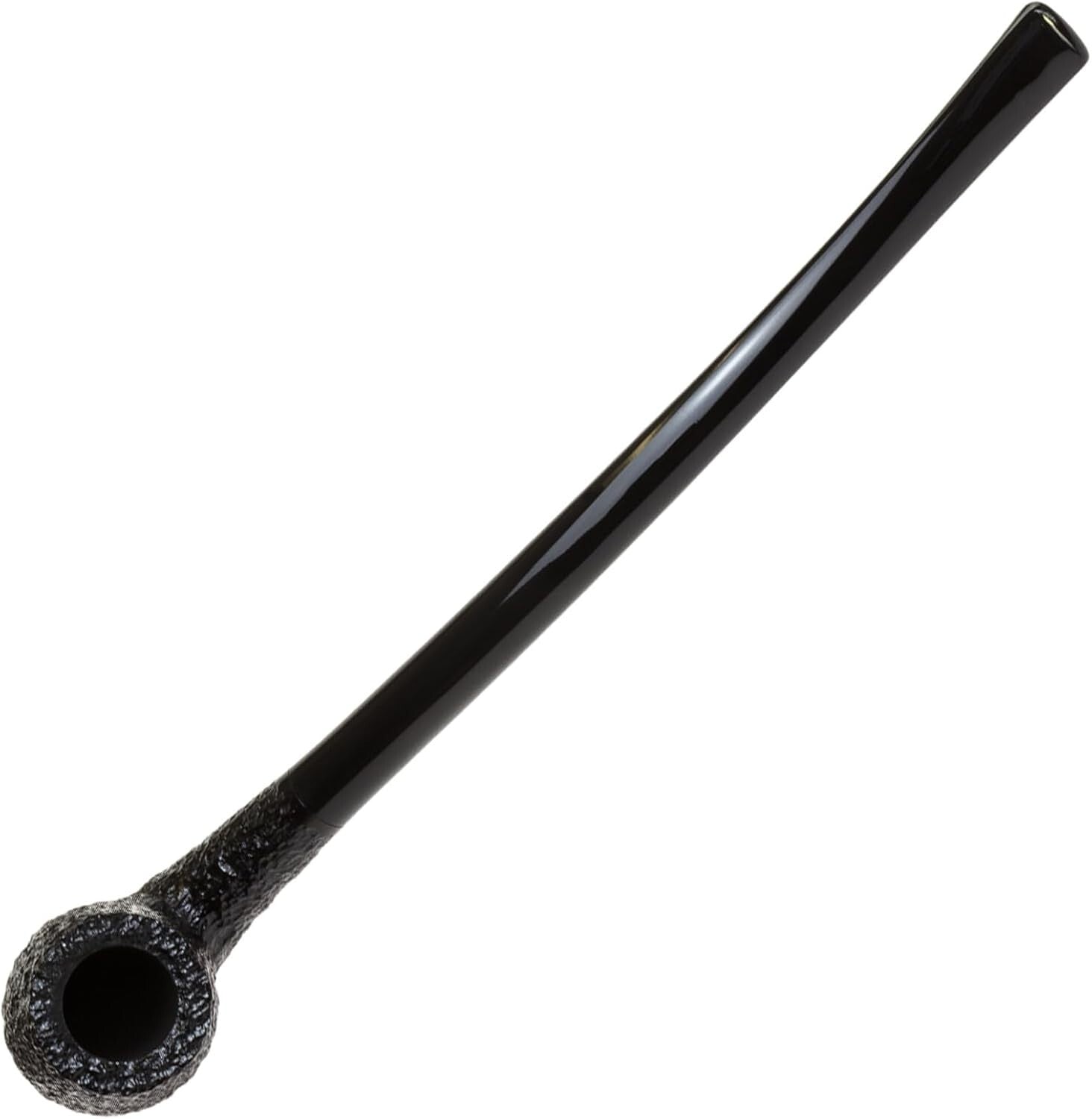 Elegant Bent Billiard Pipe - Handmade Italian Craft with Extra Length and Style