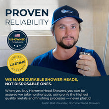 Load image into Gallery viewer, Stainless Steel Handheld Shower Head - Brushed Nickel with Adjustable 6ft Hose