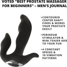 Load image into Gallery viewer, Flexible 3-Point Prostate Massager - Powerful Vibrations &amp; Body-Safe Silicone