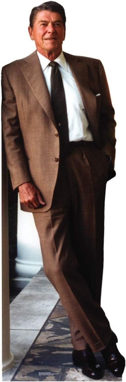 Ronald Reagan 74" Life-Size Cardboard Cutout - Iconic Political Party Decoration
