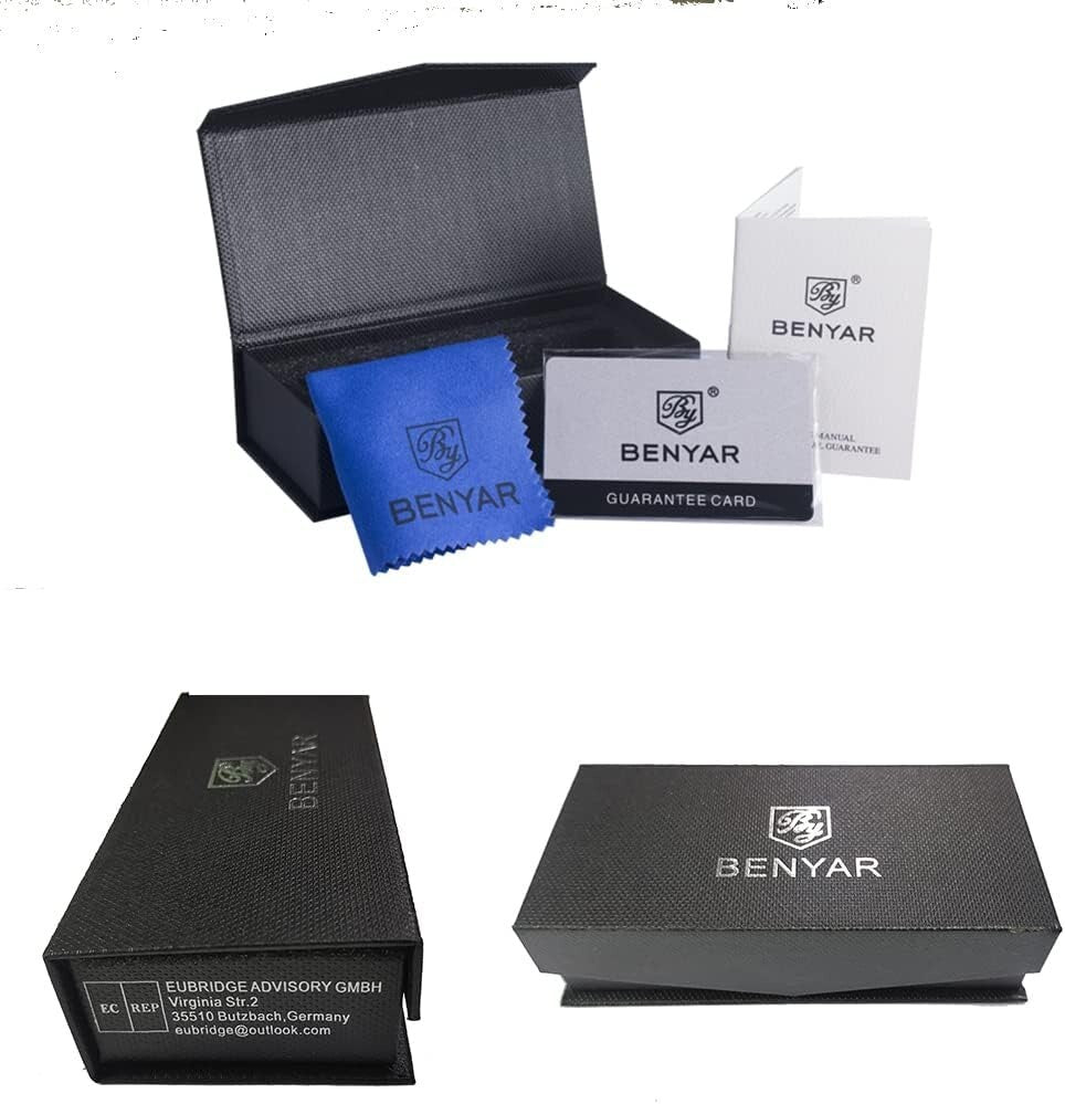 30M Waterproof Men's Watch by BENYAR - Scratch-Resistant with Date Function