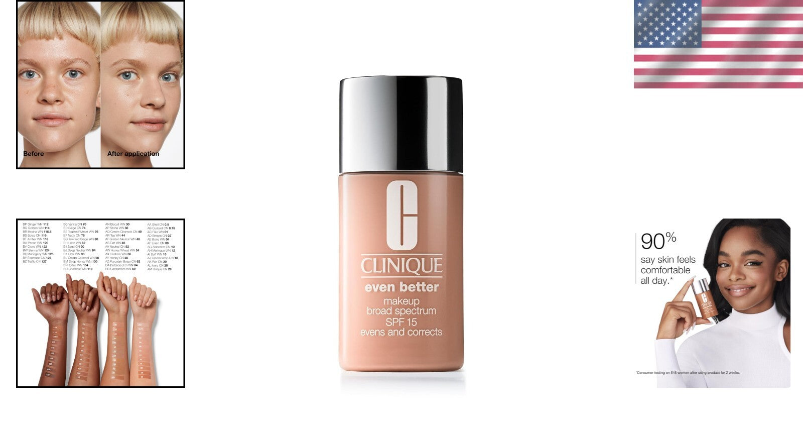 Medium Coverage Makeup Foundation SPF 15 - Evens Skin Tone, All-Day Hydration